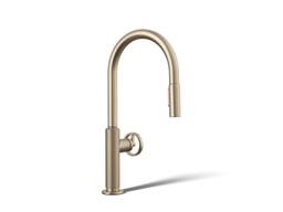 BilletE Touchless pull-down kitchen sink faucet with two-function sprayhead - Vibrant Brushed Bronze - image 1