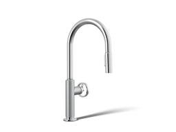 BilletE Touchless pull-down kitchen sink faucet with two-function sprayhead - Polished Chrome - image 1