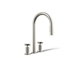 BilletE Pull-down kitchen sink faucet with two-function sprayhead - image 1