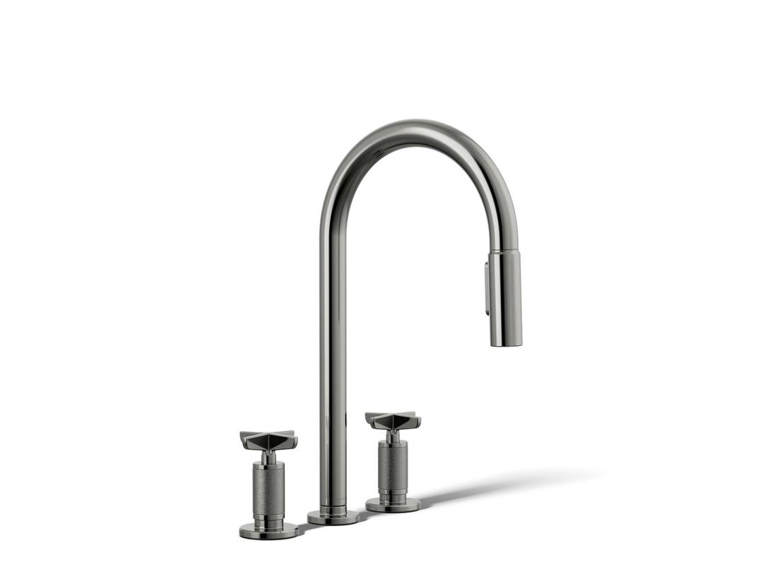 BilletE Pull-down kitchen sink faucet with two-function sprayhead by Kohler