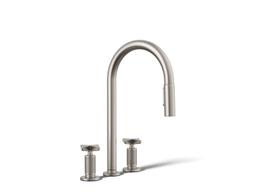 BilletE Pull-down kitchen sink faucet with two-function sprayhead - Vibrant Stainless - image 1