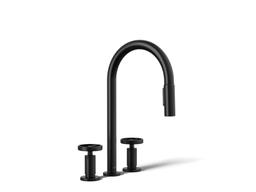 BilletE Pull-down kitchen sink faucet with two-function sprayhead - Matte Black - image 1