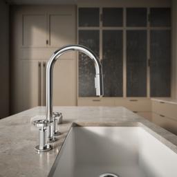 BilletE Pull-down kitchen sink faucet with two-function sprayhead - image 7