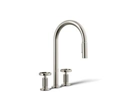 BilletE Pull-down kitchen sink faucet with two-function sprayhead - Vibrant Polished Nickel - image 1