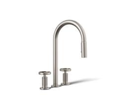 BilletE Pull-down kitchen sink faucet with two-function sprayhead - Vibrant Stainless - image 1