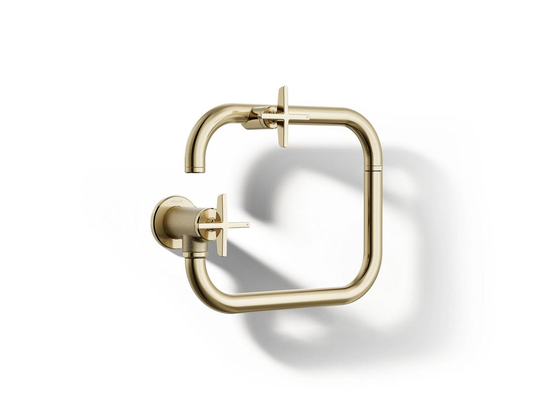 BilletE Wall-mount pot filler - Vibrant French Gold by Kohler