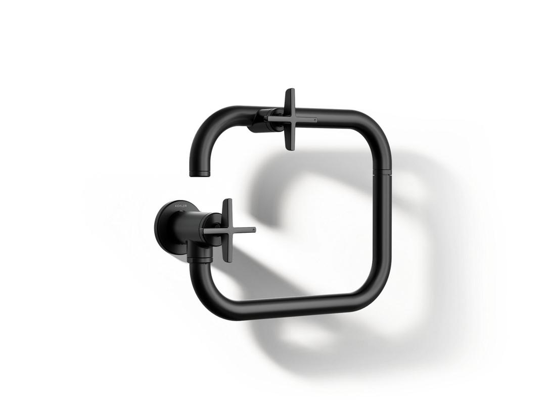 BilletE Wall-mount pot filler - Matte Black by Kohler