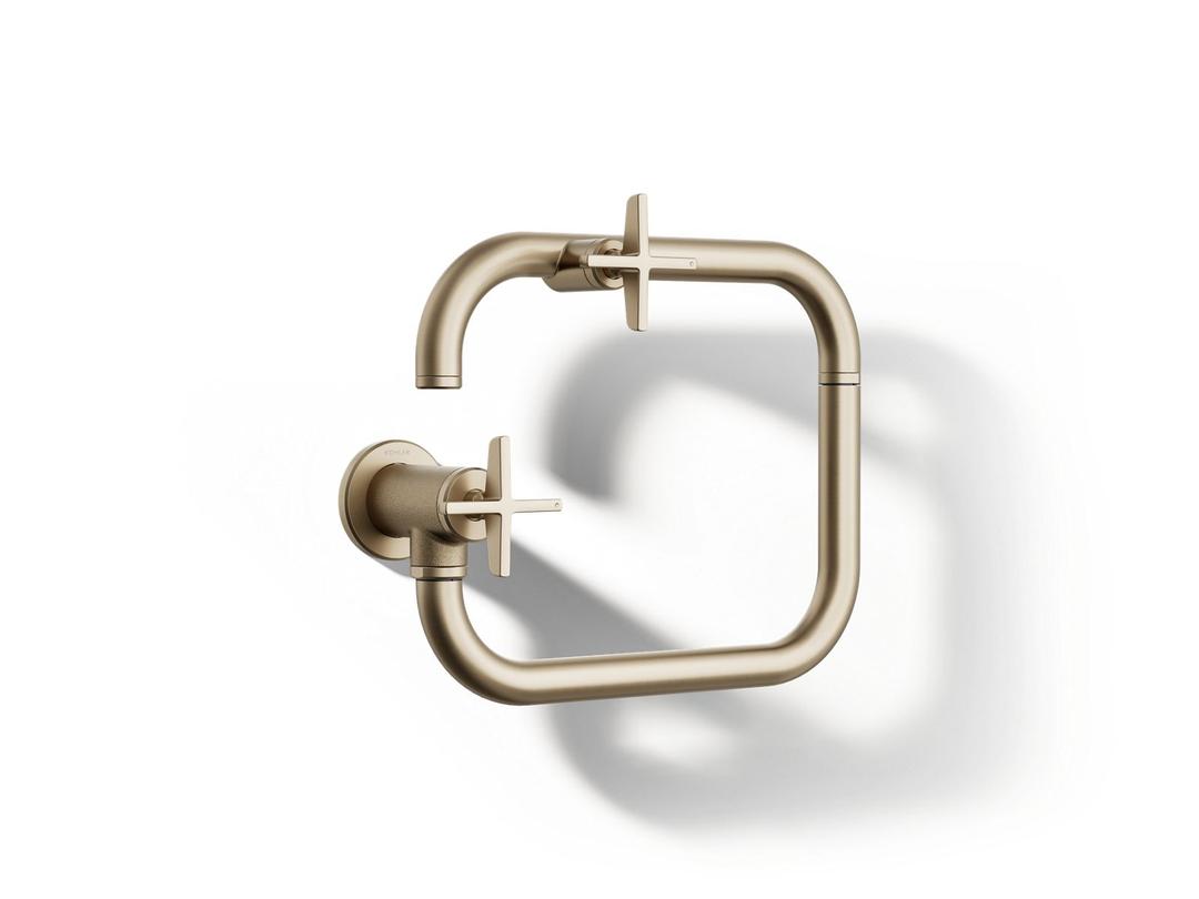 BilletE Wall-mount pot filler - Vibrant Brushed Bronze by Kohler