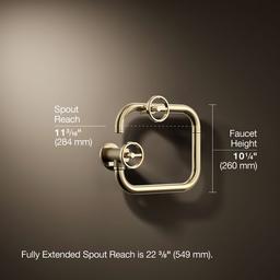 BilletE Wall-mount pot filler - Vibrant French Gold - image 3