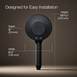 Kohler SpaVivaE Two-function handshower with all-in-one cleansing device, 2.5 gpm - Matte Black - image 3