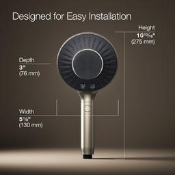 Kohler SpaVivaE Two-function handshower with all-in-one cleansing device, 2.5 gpm - Vibrant Brushed Nickel - image 3