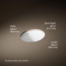 Kohler | Canvas | Undermount Bathroom Sink - White - image 3