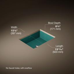 Kohler | Verticyl | Bathroom Sink - Teal - image 3