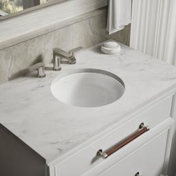 Kohler Caxton 16-1/8'' round undermount bathroom sink, no overflow - White - image 2