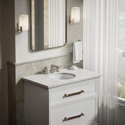 Kohler Caxton 16-1/8'' round undermount bathroom sink, no overflow - White - image 4