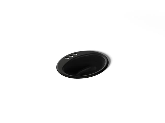 Kohler Farmington 19-1/4'' oval drop-in bathroom sink - Black