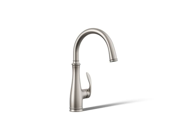 Kohler Bellera Single-handle bar sink faucet - Vibrant Stainless