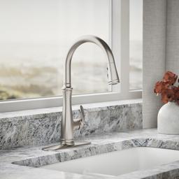 Bellera Touchless pull-down kitchen sink faucet with three-function sprayhead - image 2