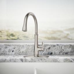 Bellera Touchless pull-down kitchen sink faucet with three-function sprayhead - image 5