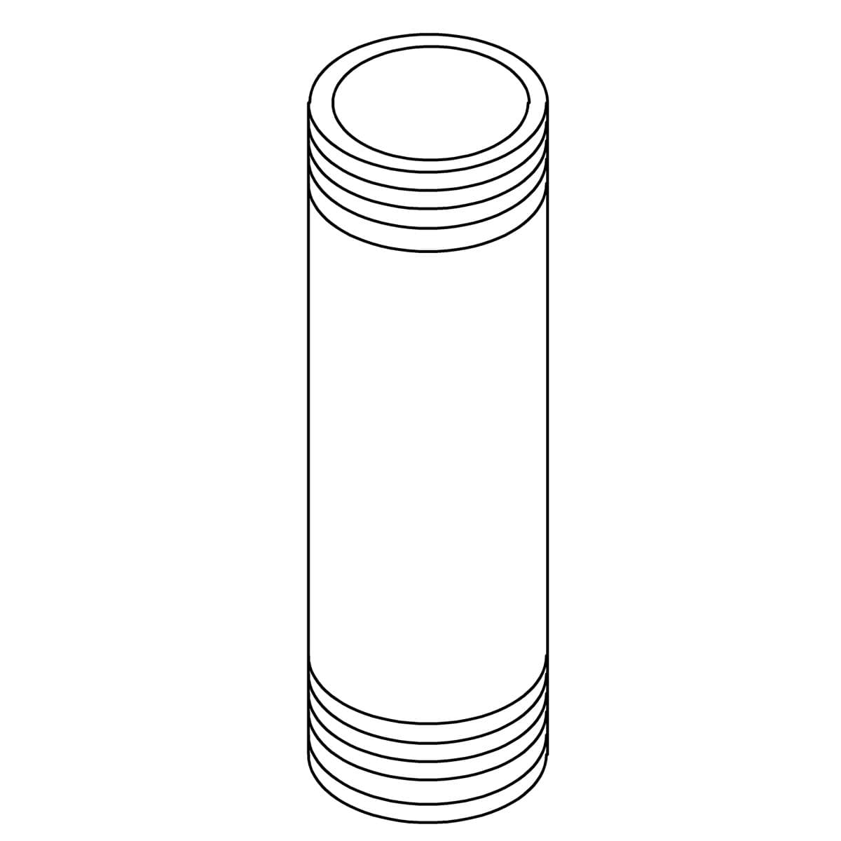 Kohler Genuine Parts Nipple, 1/2 NPT X 3 3/4 - Bright Chrome by Kohler Genuine Parts