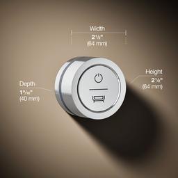 Kohler DTV Mode Wall-mount bath filler digital interface - Polished Chrome - image 3