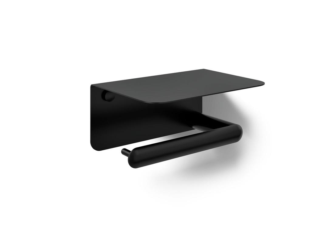 Kohler KuminE Covered horizontal toilet paper holder - Matte Black by Kohler
