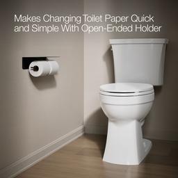 Kohler KuminE Covered double toilet paper holder - Matte Black - image 4