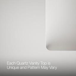 24'' bathroom vanity cabinet with sink and quartz top - image 6