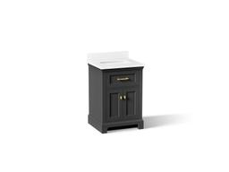 Kohler CharlemontE 24'' bathroom vanity cabinet with sink and quartz top - Ferrous Grey - image 1