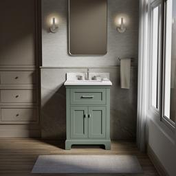 Kohler Charlemont 24'' Bathroom Vanity Cabinet With Sink And Quartz Top Umbral Green - image 2