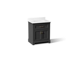 Kohler CharlemontE 30'' bathroom vanity cabinet with sink and quartz top - Ferrous Grey - image 1
