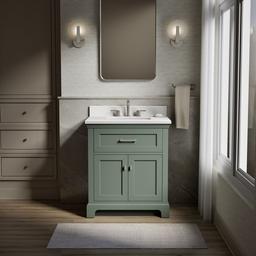 Kohler Charlemont 30'' Bathroom Vanity Cabinet With Sink And Quartz Top Umbral Green - image 2