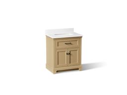 Kohler CharlemontE 30'' bathroom vanity cabinet with sink and quartz top - Light Oak - image 1