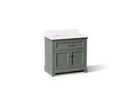 Kohler Charlemont 36'' Bathroom Vanity Cabinet With Sink And Quartz Top Umbral Green - image 1
