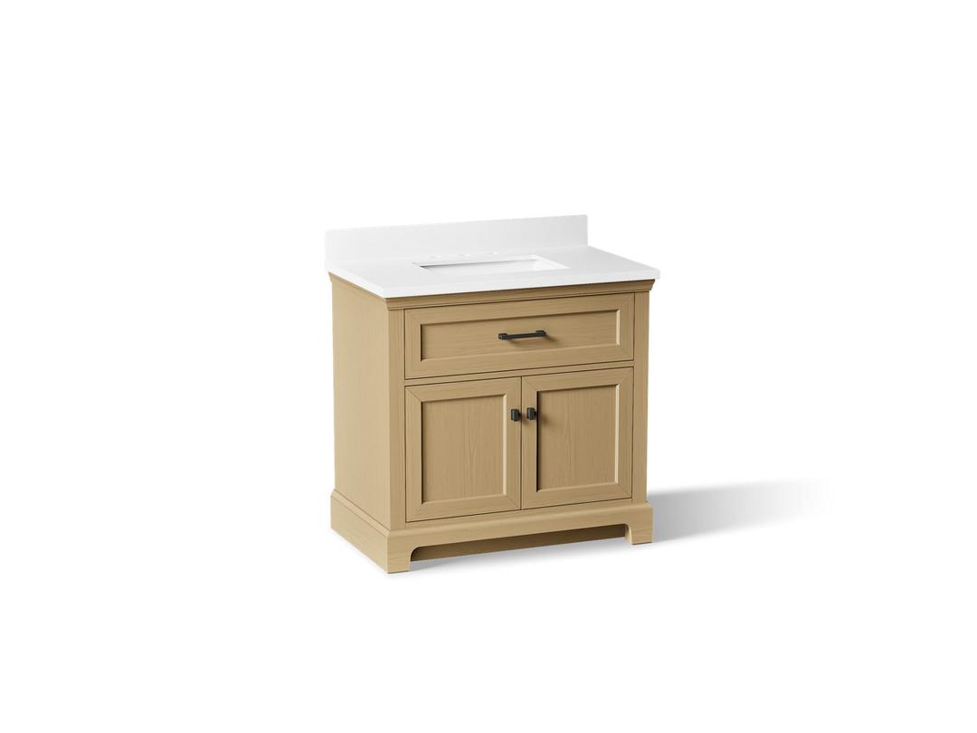 CharlemontE 36'' bathroom vanity cabinet with sink and quartz top by Kohler
