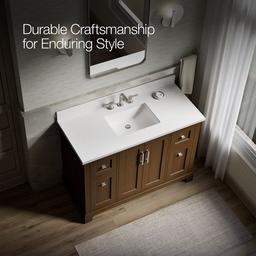 48'' bathroom vanity cabinet with sink and quartz top - image 12