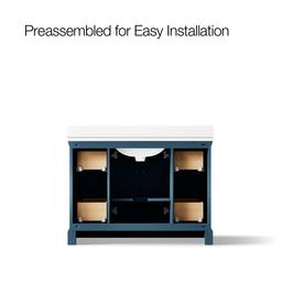 CharlemontE 48'' bathroom vanity cabinet with sink and quartz top - image 10