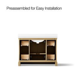 CharlemontE 48'' bathroom vanity cabinet with sink and quartz top - image 10