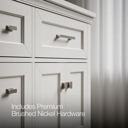 CharlemontE 60'' bathroom vanity cabinet with sinks and quartz top - image 7