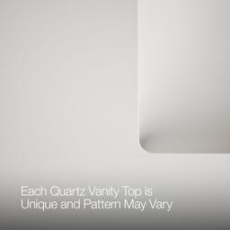 60'' bathroom vanity cabinet with sinks and quartz top - image 6