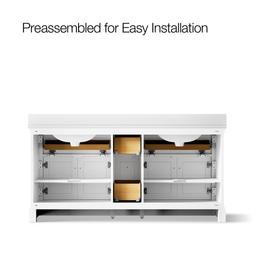 CharlemontE 72'' bathroom vanity cabinet with sinks and quartz top - image 10