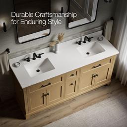 CharlemontE 72'' bathroom vanity cabinet with sinks and quartz top - image 12