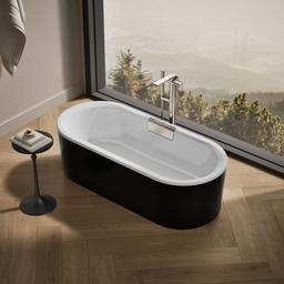 Kohler VoluteE 63'' x 28-3/8'' freestanding bath with shroud - White - image 2