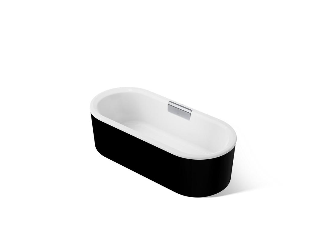 Kohler VoluteE 63'' x 28-3/8'' freestanding bath with shroud - White by Kohler