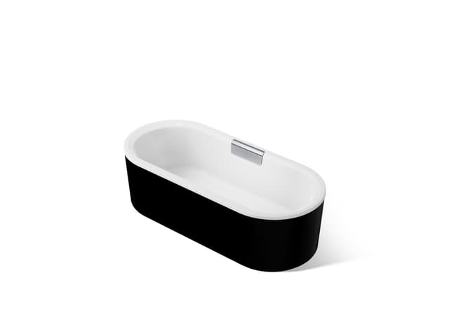 Kohler VoluteE 63'' x 28-3/8'' freestanding bath with shroud - White