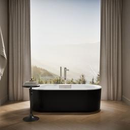 Kohler VoluteE 63'' x 28-3/8'' freestanding bath with shroud - White - image 4