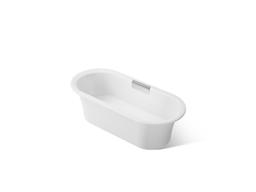 VoluteE 63'' x 28-3/8'' freestanding bath with base - image 1