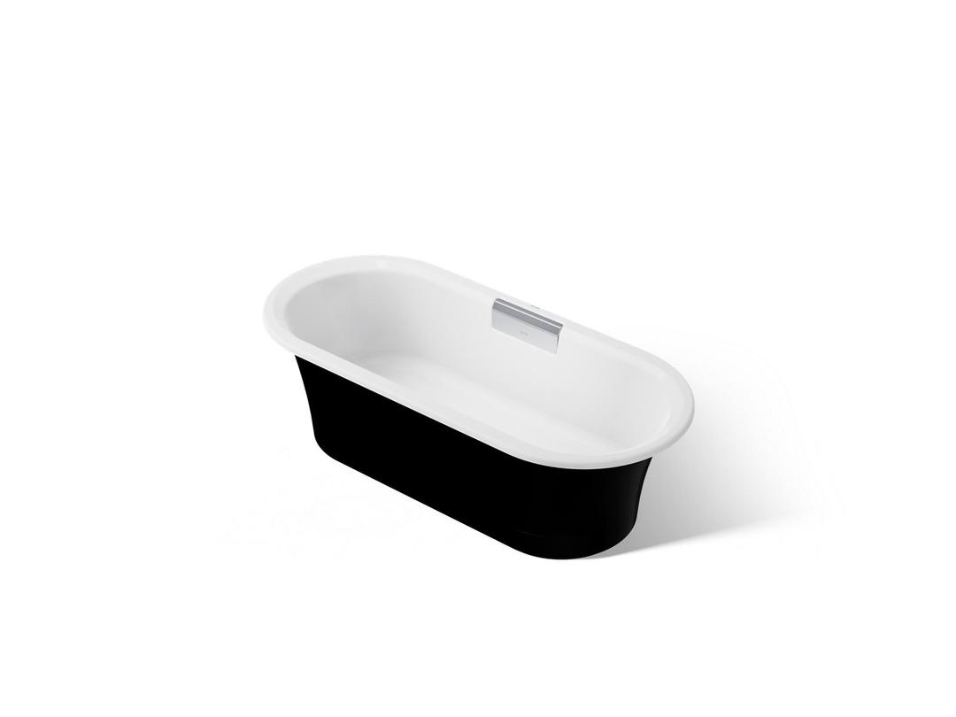VoluteE 63'' x 28-3/8'' freestanding bath with base by Kohler