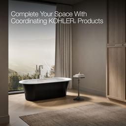 VoluteE 63'' x 28-3/8'' freestanding bath with base - image 6