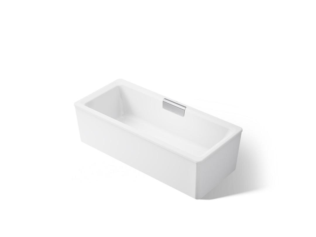 Kohler VoluteE 63'' x 28-3/8'' freestanding bath with shroud - White by Kohler